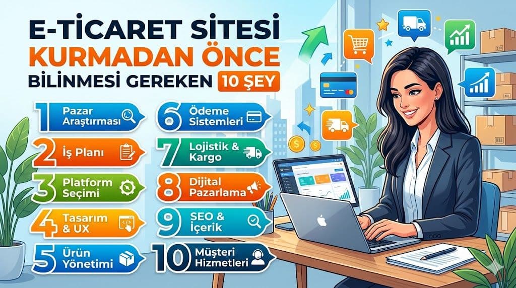 E-Ticaret Sitesi Kurmadan Önce Bilinmesi Gereken 10 Şey