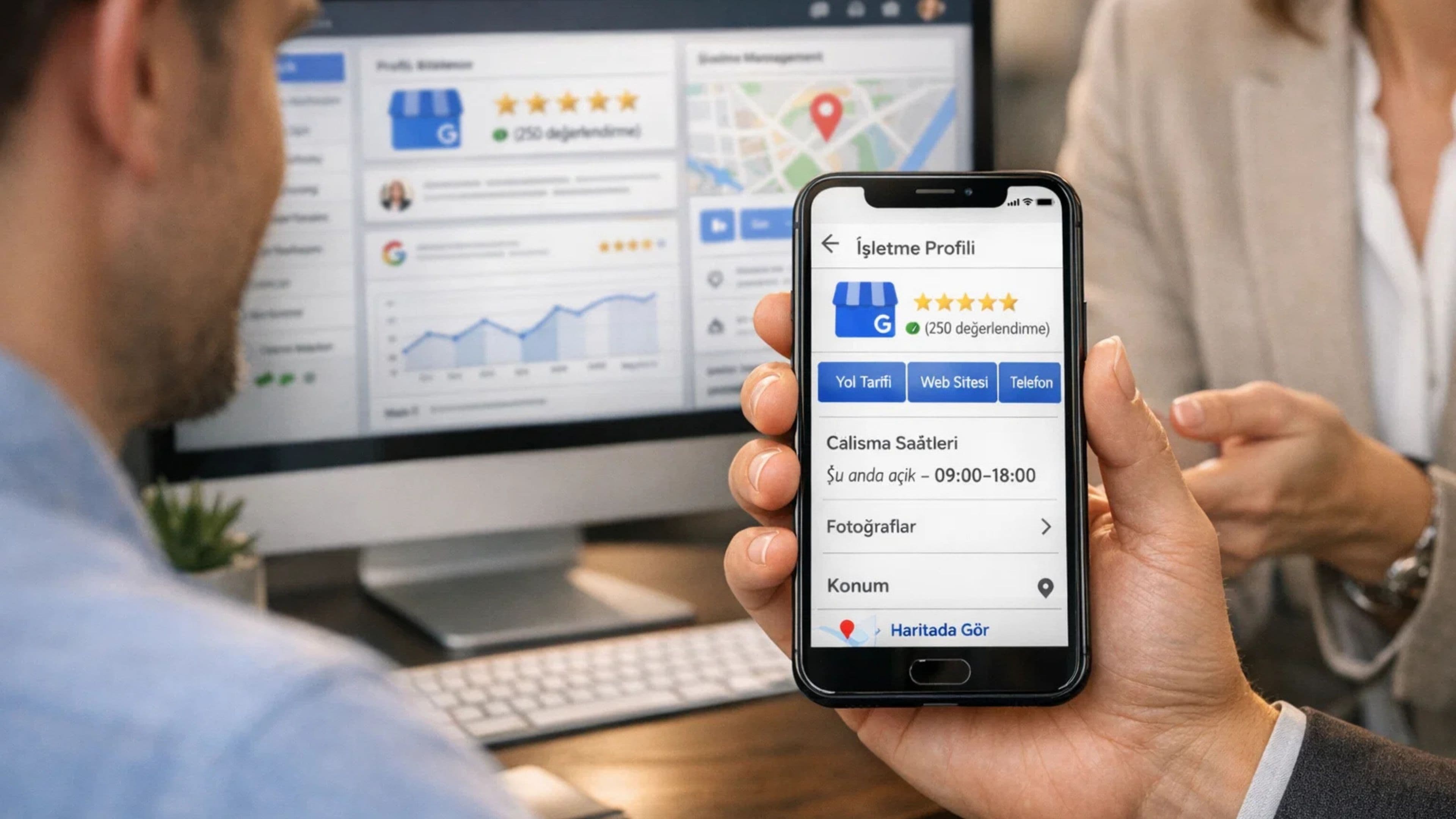 Bisasoft Google Business Profile yönetimi — Google Maps ve yerel arama görünürlüğü