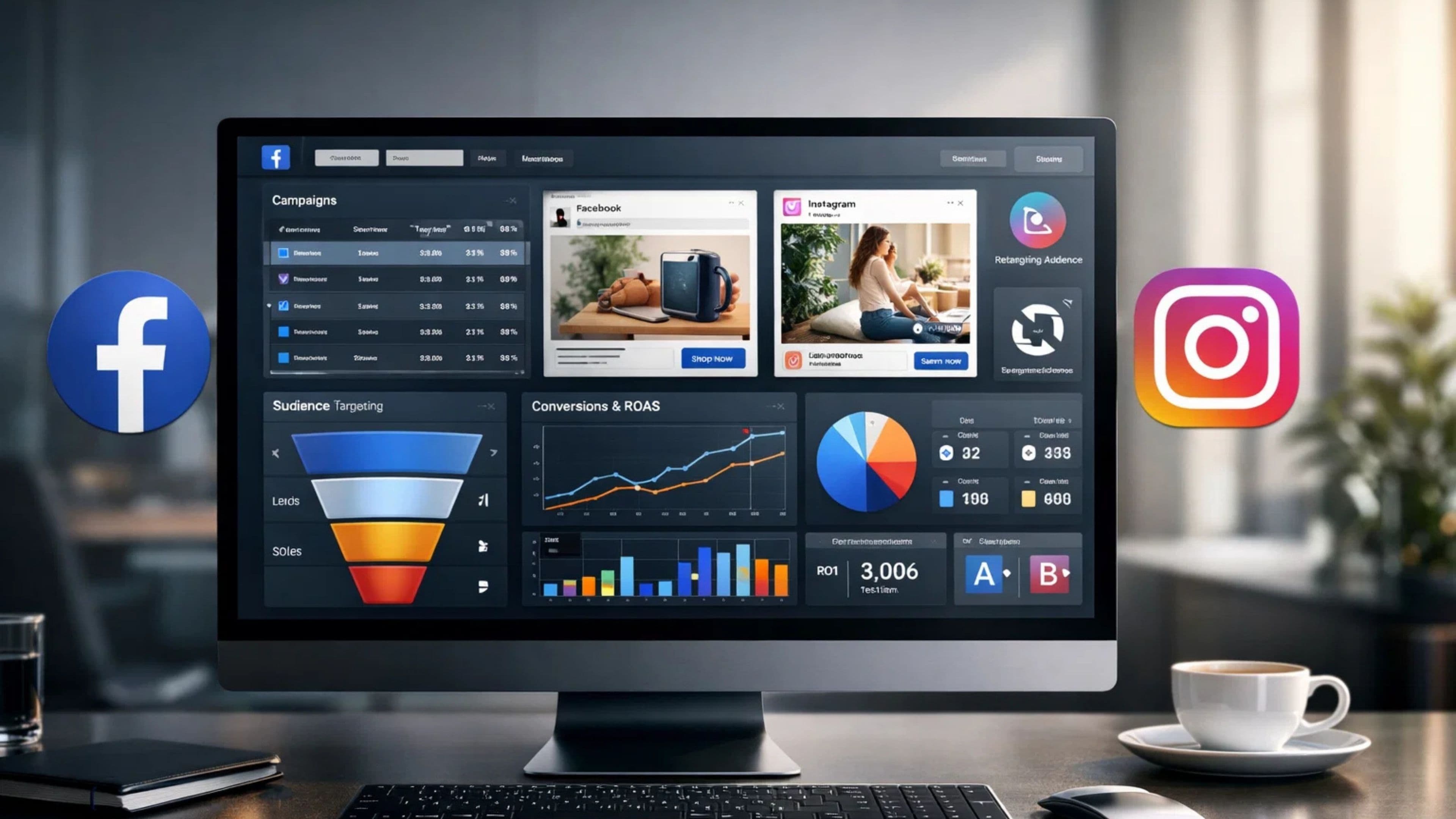 Bisasoft Meta Ads yönetimi hizmeti — Facebook ve Instagram reklam ajansı İzmir