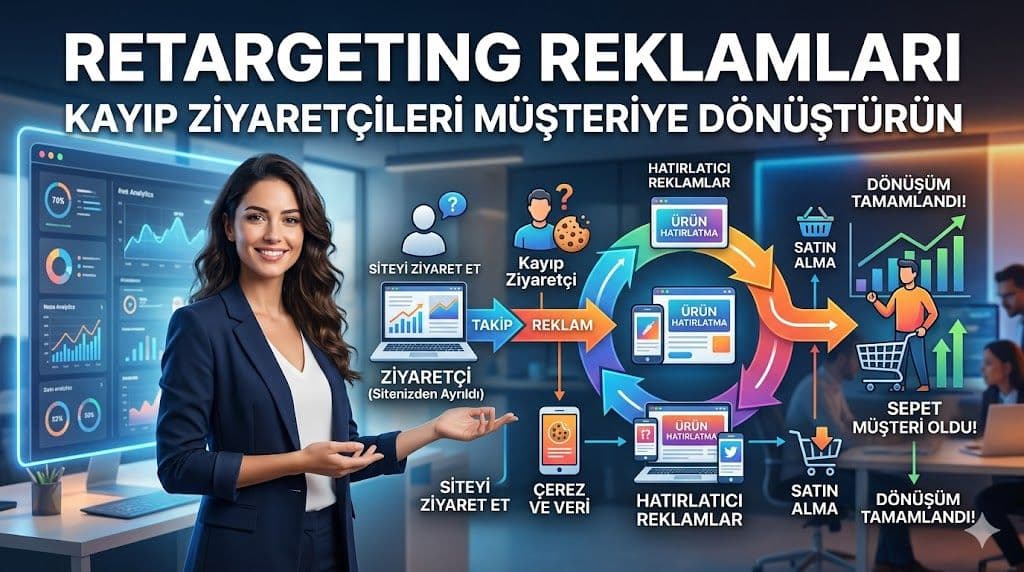 Retargeting Reklamları: Kayıp Ziyaretçileri Müşteriye Dönüştürün