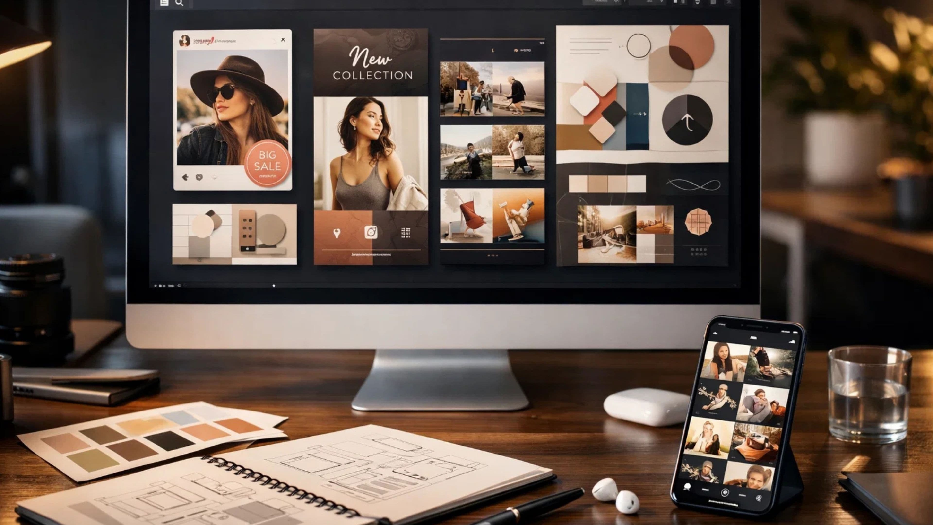 Bisasoft sosyal medya tasarımları — Instagram post, story ve reels kapak tasarımı